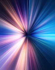 Vibrant radial light burst