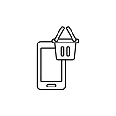Icon a mobile, isolated against a clean background.