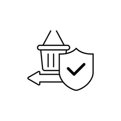 Icon a return policy, isolated against a clean background.