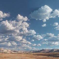 Vast, Cloudy, Dry Landscape