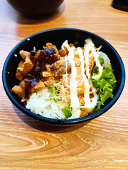 Delicious Japanese Food Chicken Teriyaki Rice Bowl