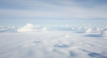 Fototapeta premium Arctic Serenity: Frozen Landscape Under a Pale Sky