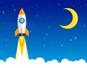 Rocket launching at night (2)