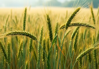 Fototapeta premium Golden Wheat Field: Summer Harvest's Promise