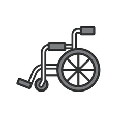 車椅子のアイコンイラスト