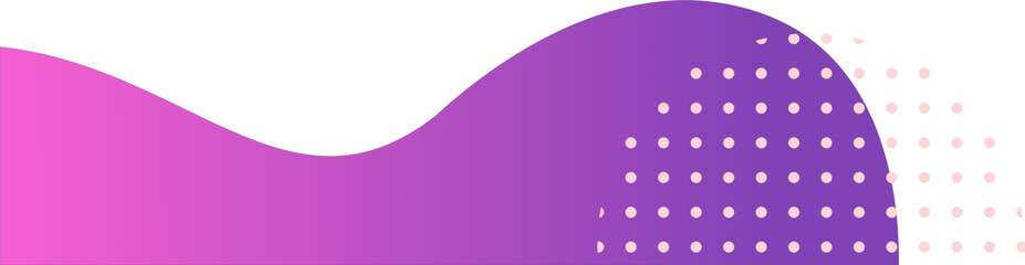 Abstract wavy gradient border with dots 