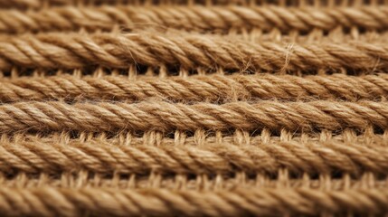 Fototapeta premium Elegant woven textile background showcasing intricate jute threads with a trendy handcrafted design