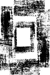 Vintage architectural frame with distressed grunge texture for creative design projects