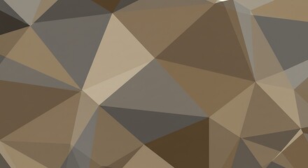 Earthy Tones: Low-Poly 3D Render, Subtle Light Play