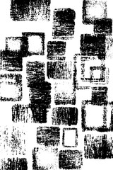 Obraz premium Black and white abstract collage of vintage computer elements for creative background overlay