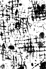 Fototapeta premium Black and white neuron network abstract pattern background