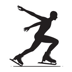 Ice Skater Silhouette 