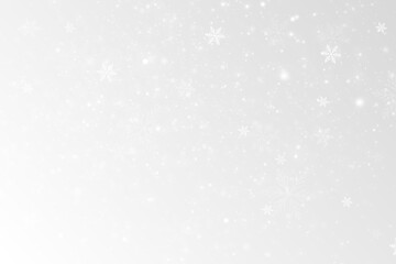 Christmas lights in PNG format. Bokeh, snowflakes, twinkling dust, white sparkling confetti, transparent glowing lights for a festive background, and vector illustrations for the holidays.