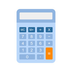 Calculator icon, accounting or finance symbol, Flat vector illustration design.