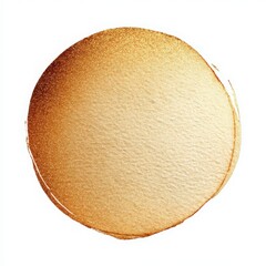 Golden Watercolor Circle, Minimalist Design Element