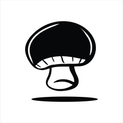 Lineart Mushroom Vector Illustration Minimalist Lineart Style