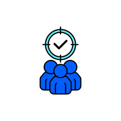 Icon a audience, isolated against a clean background.