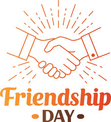 "Friendship Day Handshake Illustration | Celebrating Trust and Strong Bonds"
