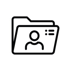 Folder with user profile icon