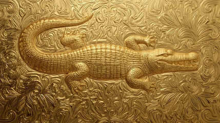 chinese crocodile statue