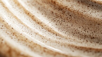 Close-up view of a textured cosmetic product.