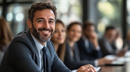 Business Manager Selecting Leader and Building a Successful Team 