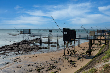 p&ecirc;cheries dans la baie de Saint Nazaire