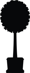  topiary silhouette vector