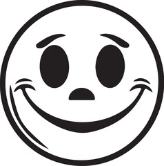Vintage Cartoon Character Faces Collection – Retro Comic Style Expressions from 1920s–60s in Black and White Vector