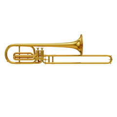 Fototapeta premium Trumpet jazz on transparent background PNG Generative AI 