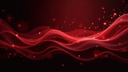 Fototapeta premium Flowing Red Elegance: Energy, Motion, Beauty, and Abstract Harmony