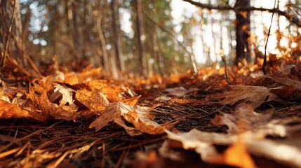 autumn forest floor
