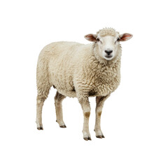 Sheep On Transparent Background PNG Generative AI