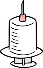 Illustration of syringe
