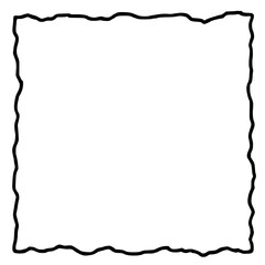 Obraz premium Hand-drawn black and white doodle frame in a playful, decorative style. Ideal for worksheets, posters, digital scrapbooking, journal pages, and creative design projects.