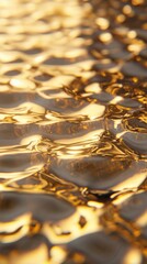 Abstract gold liquid surface texture.