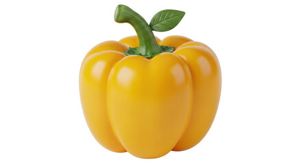 Isolated Yellow Bell Pepper