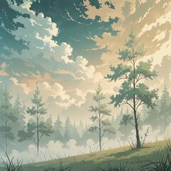 Magical Forest Clearing for Relaxation and Sleep Music Background