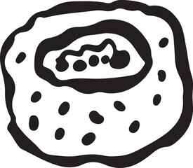 Sushi food ink Japanese cuisine	

