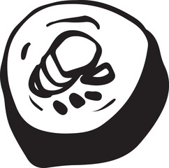 Sushi food ink Japanese cuisine	
