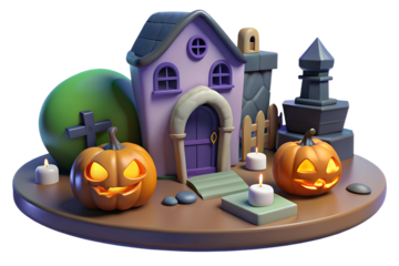 halloween pumpkin with lantern