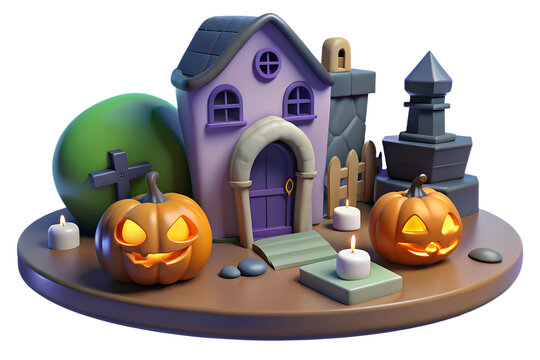 halloween pumpkin with lantern