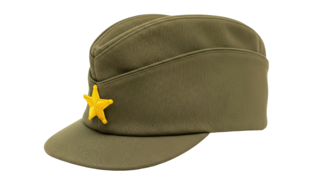 Isolated Military Cap