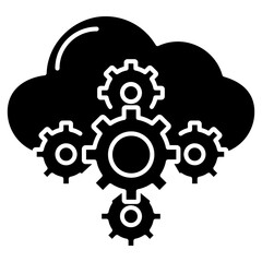 Cloud Operations Icon, Optimizing Performance with Scalable Cloud Operations, Streamlined Infrastructure Through Smart Cloud Management