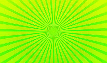 Fototapeta premium Green retro sunburst background with radiating lines vector