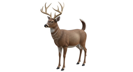 Isolated Standing Deer