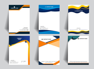  Business Letterhead Vector Template