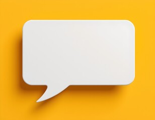 Naklejka premium Dynamic Speech Bubbles Yellow Background