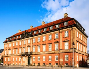 Fototapeta premium Hirschsprung Collection Museum, Copenhagen, Denmark, a historic building with architectural details