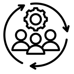 Recovery Team  Icon Element For Design
